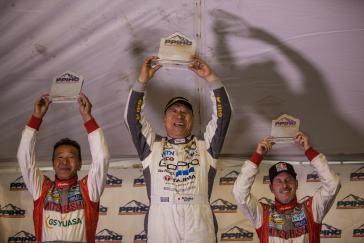 MiEV Evolution II race cars placed second and third in class in the EV Division in the 91st running of the famous Pikes Peak International Hill Climb (PPIHC) in the talented hands of two-time Dakar Rally winner Hiroshi Masuoka and six-time PPIHC motorcycle champion Greg Tracy.