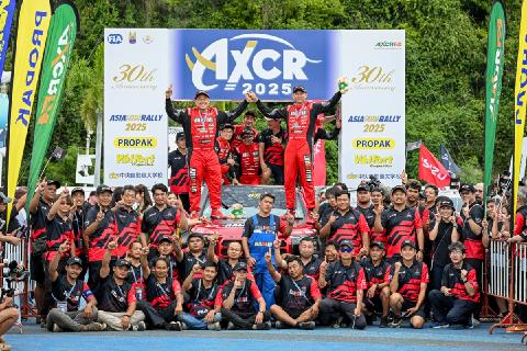 Team Mitsubishi Ralliart Triumphs at Asia Cross Country Rally 2025 with Chayapon Yotha’s Overall Victory and Team Award